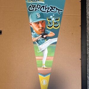 MLB Boston Red Sox All Star Pitcher Garrett Crochet Pennant Fenway SGA 9/1/25